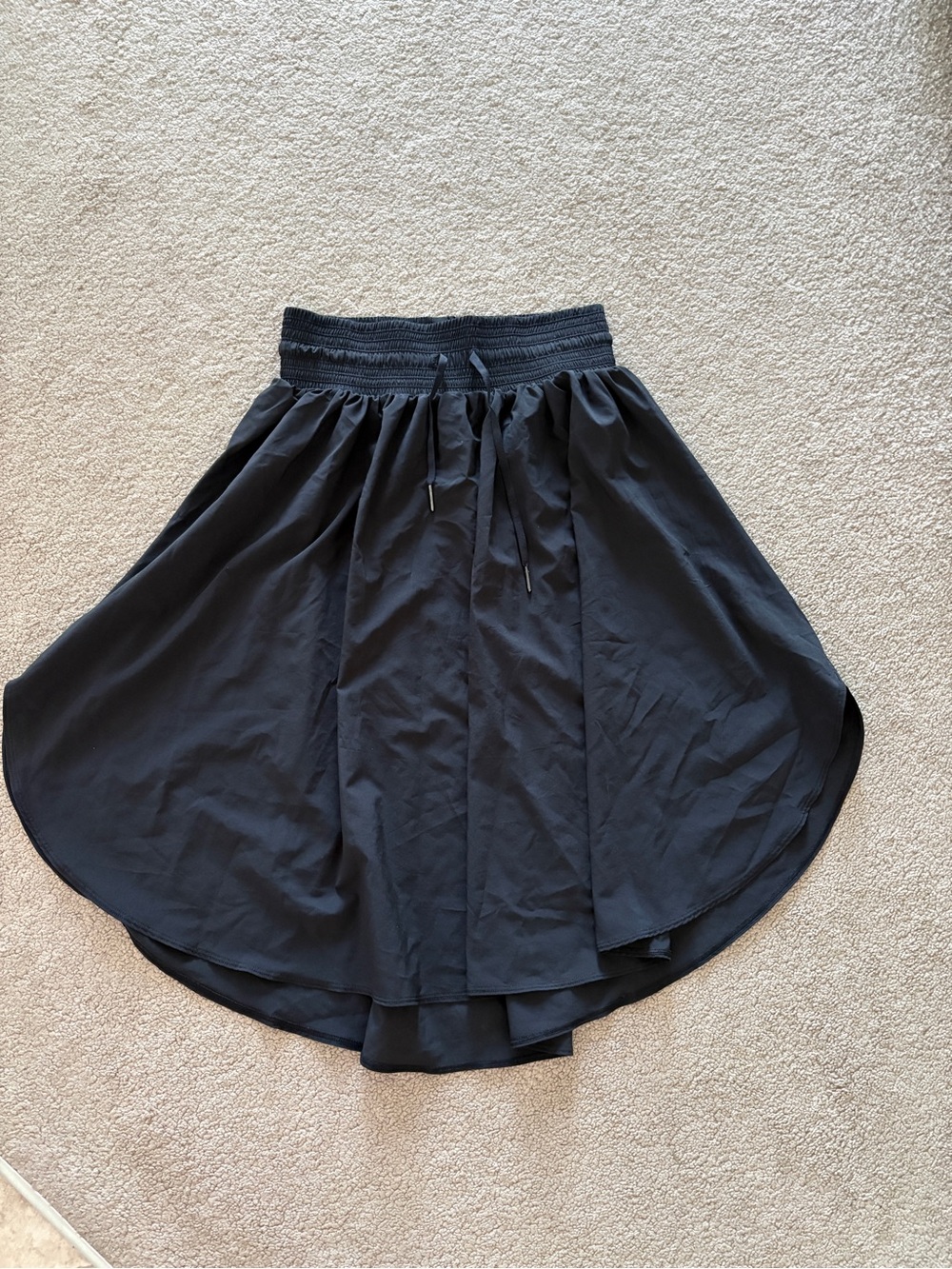 lululemon athletica Black Smocked Waist Skirt